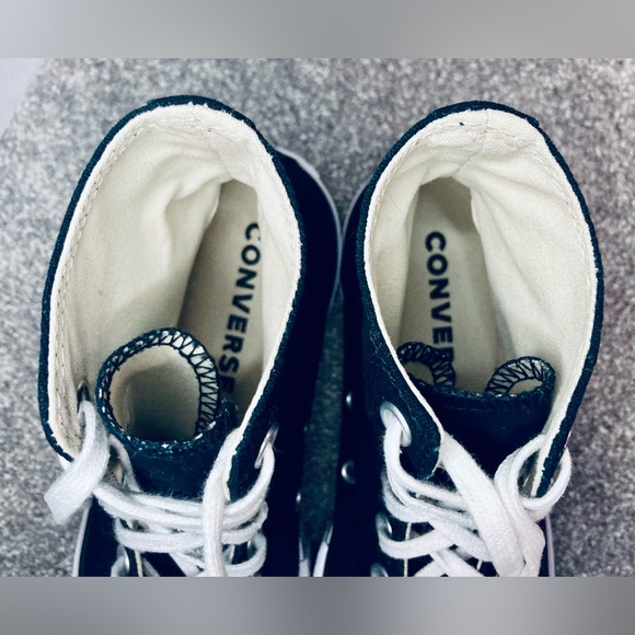 Converse Chuck Taylor All Star Black Lift High-Top Platform Sneakers Size 7.5 - Picture 6 of 8